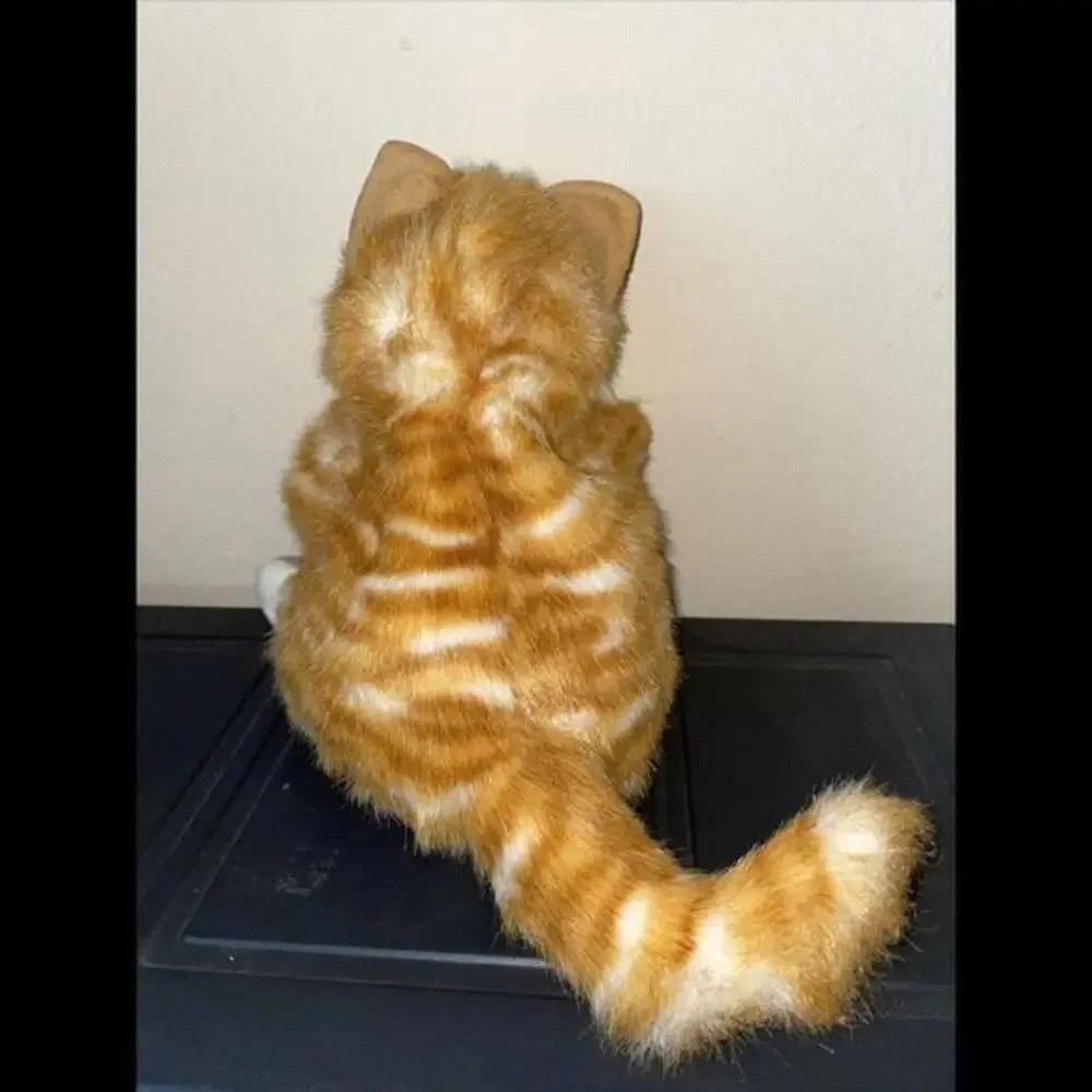 Folkmanis Orange Tabby Kitten Puppet Kitty Cat Soft‎ Cozy Plush